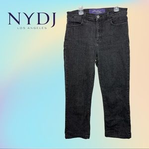 Black Wash Not Your Daughters Bootcut Jeans Style 83167 Sz 8P